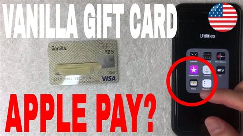 can you add a vanilla visa to apple pay