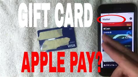 can you add a visa gift card to apple pay