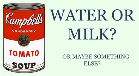 can you add milk to campbell's tomato soup