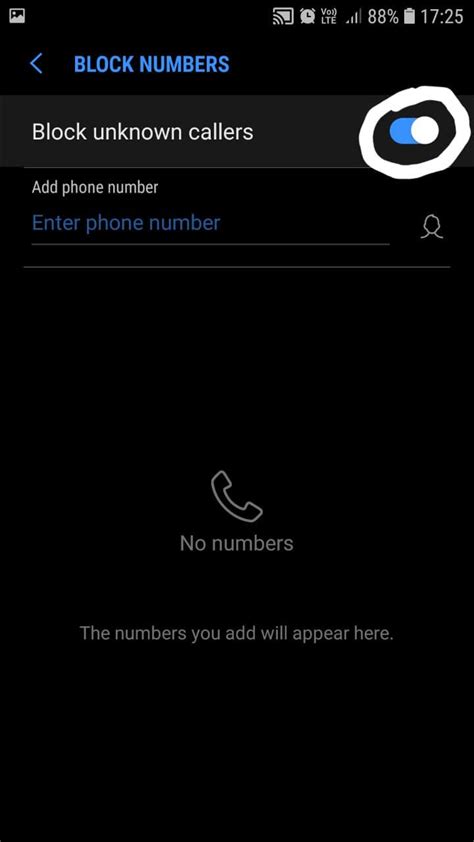 can you automatically block unknown numbers