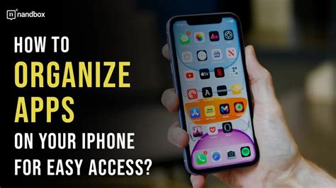 can you automatically sort apps on iphone