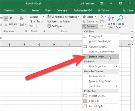 can you change the width of individual cells in excel