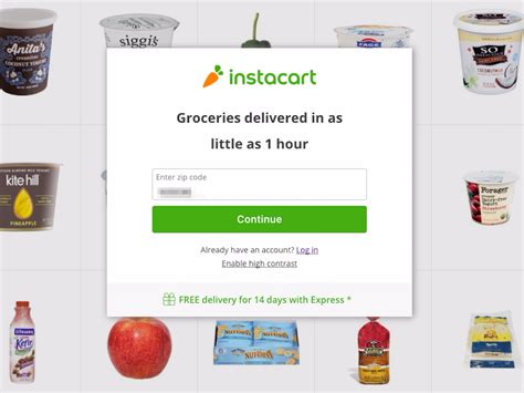 can you change your zip code on instacart