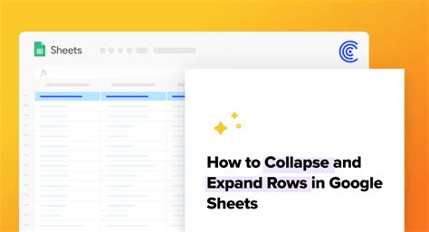 can you collapse rows in google sheets