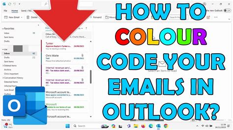Can You Colour Code Email Folders In Outlook