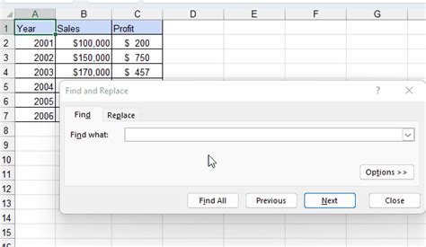 can you control f an entire excel workbook