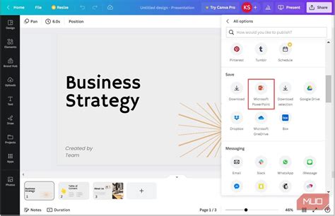 can you convert canva slides to powerpoint