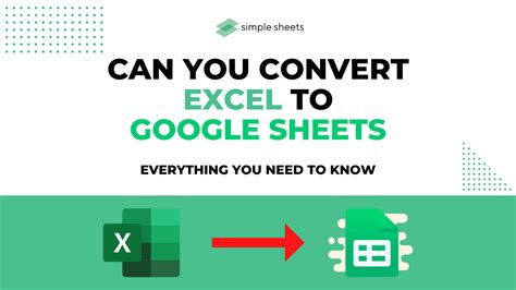 can you convert excel sheet to google sheets