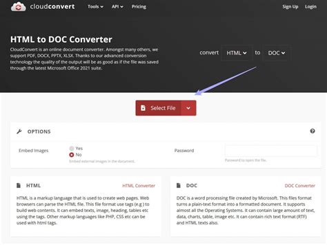 can you convert html to word