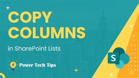 can you copy a column in sharepoint list