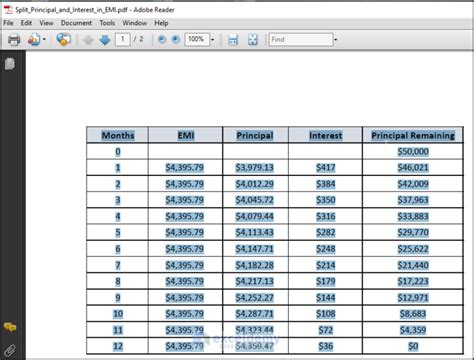 can you copy and paste from pdf to excel