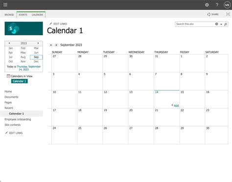 Can You Create A Calendar In Sharepoint