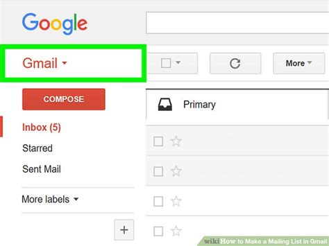 can you create a mailing list in gmail