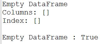 can you create an empty dataframe