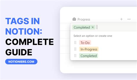 can you create tags in notion