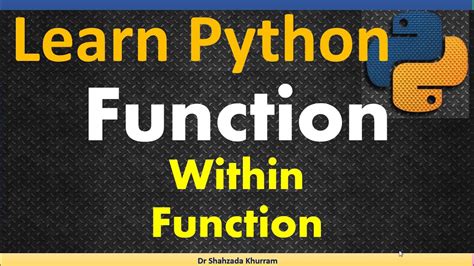 can you define function within function python