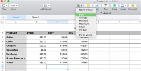 can you do formulas in apple notes