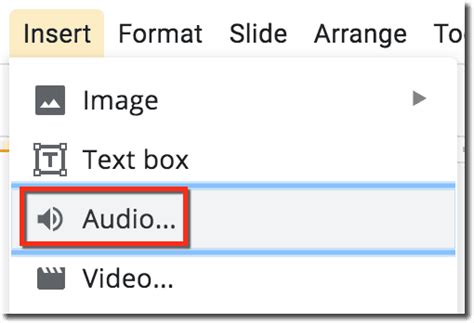 can you embed audio in google docs