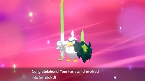 Can You Evolve Farfetch D In Shield