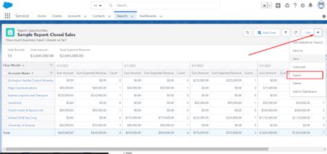 can you export to excel from salesforce