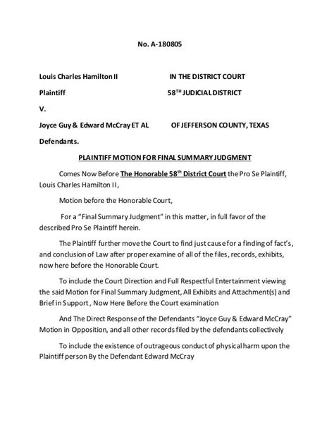 Can You File A Motion For Summary Judgment Before An Answer