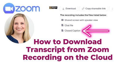 can you get a transcript from a zoom recording