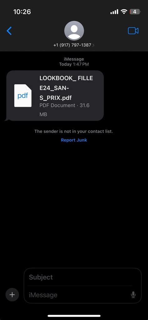 can you get a virus from opening a pdf in a text message