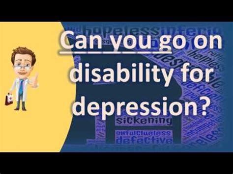 can you go on disability for depression