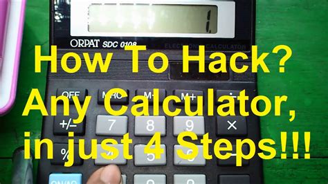 Can You Hack A Calculator