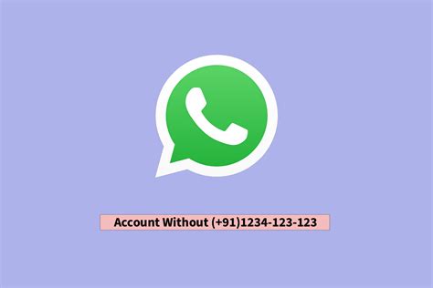 can you have a whatsapp account without a phone number