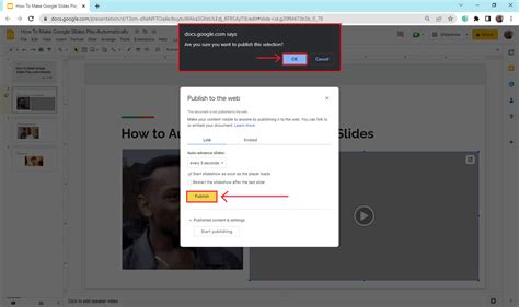 can you have google slides play automatically