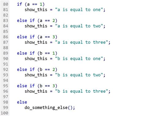 can you have multiple else if statements
