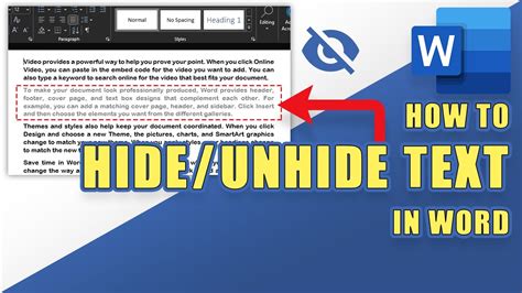 Can You Hide Tables In Word
