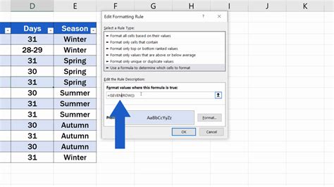 can you highlight a row in excel while scrolling