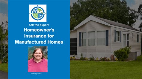 can you insure a manufactured home