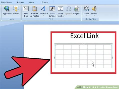 can you link excel to powerpoint