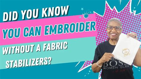 Can You Machine Embroider Without Stabilizer