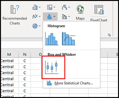 can you make a box and whisker plot in excel