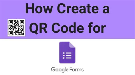 can you make a google form link into a qr code