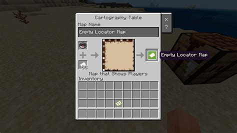 can you make a locator map in minecraft java