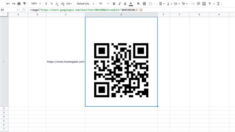 can you make a qr code for google sheets