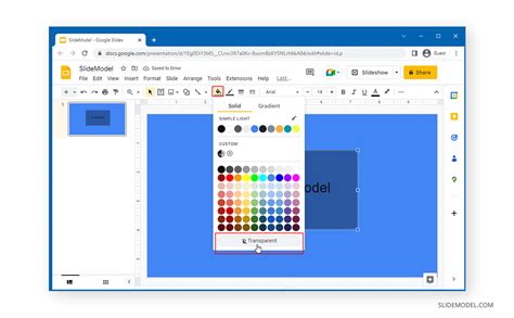 can you make an image transparent in google slides