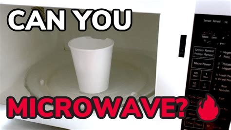 can you microwave styrofoam cups