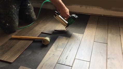 can you nail down vinyl plank flooring