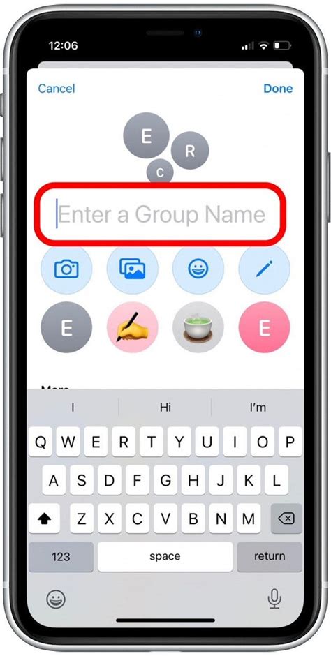 can you name a group text with iphone and android