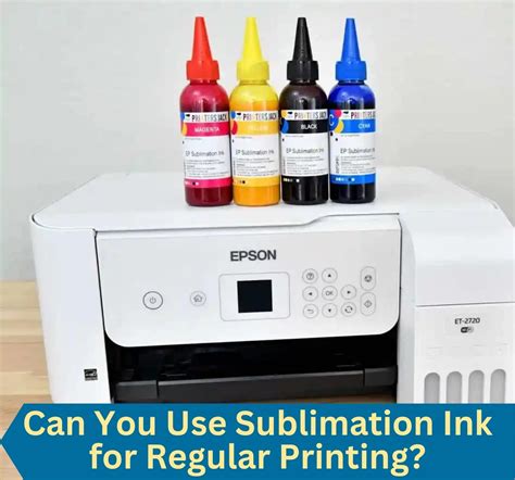 can you print a sublimation image on a regular printer
