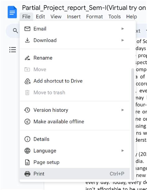 can you print directly from google docs