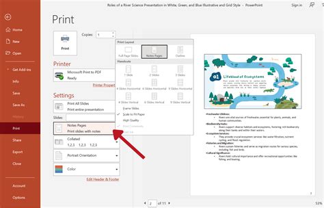 can you print speaker notes from powerpoint
