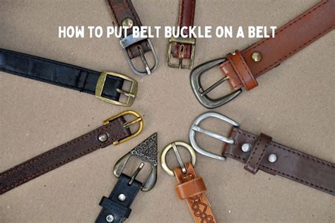 can you put a belt buckle on any belt