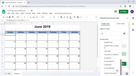 can you put a calendar in google sheets